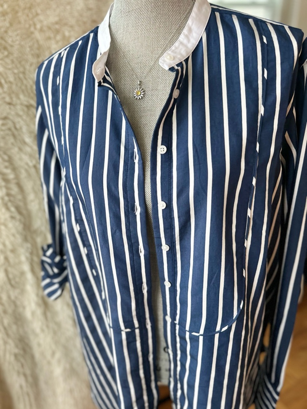 J.Crew Tuxedo-Bib Button-up Shirt in Stripe - Picture 10 of 10